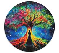 Tree of Life Jigsaw Puzzles Puzzles for Adults Kids. 1000 Pieces Whimsical Challenge Toy Educational Games Home Decoration for Adults& Kids Age 14 Years Up 1000pcs (67.5x67.5cm)