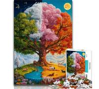 Tree of Life JigsawPuzzle 1000 Pieces for Teenagers,Educational Games Home Decoration Deal As Gifts for The Whole Family 50x75cm