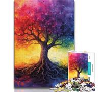 Tree of Life Jigsaws 1000 Pieces for Adults,Staycation Kill Time Every Piece Is Unique - Challenging Family Fun Game (38x26cm)