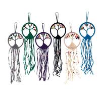 Tree Of Life Macrame Dreamcatcher - Handmade Boho Decor (12Cm)