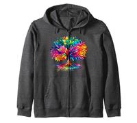 Tree Of Life Meditation Sacred Geometry Spiritual Yoga Lover Zip Hoodie