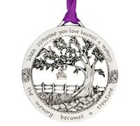 Tree of Life Metal Ornament, DIY Christmas Tree Hanging Circle, Car Rearview Mirror Decoration, Family Ornament for Home Décor, All Season Accessories, Holiday and Christmas Decoration