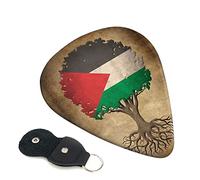 Tree Of Life Palestinian Flag Guitar Plectrum 6-Piece Set For Acoustic Guitar, Electric Guitar, Bass, Ukulele - Thin, Medium And Thick