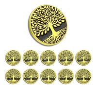 Tree of Life Pin 6/12/50/100Pcs Kabbalah Metal Badge for sweater, scarves, hats, dresses, hat, lapel, collar, jackets, shirts, bags, Alloy, electroplating, no gemstone