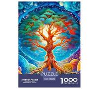 Tree of Life Puzzle 1000 Pieces for Adults Hobby Fun Relaxing Entertainment Durable Gift Box Collectible 38x26cm/1000pcs