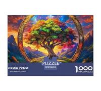 Tree of Life Puzzle 1000 Pieces for Adults Mindful Relaxing Hobby Eco-Friendly Thick Board 38x26cm/1000pcs