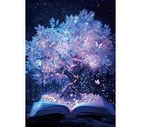 Tree of Life Puzzle for Adults 1000 Pieces, Hard Plant Book Jigsaw Puzzle, Difficult Fantasy Butterfly Puzzle