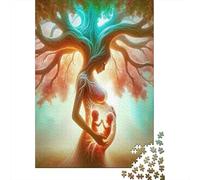 Tree of Life Puzzle for Adults Warm Cosmic Fantasy Creatures Puzzle Impossible Hard Difficult Challenging Fun Present & Activity for Home 70x50cm/1000pcs
