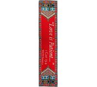 TREE OF LIFE REV. 22:14 Christian Bookmark, Love is Patient, Woven, Mini Carpet