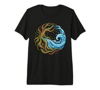 Tree of Life Roots Ocean Wave Aquatic Nature Zen Premium T-Shirt