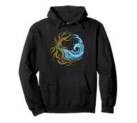 Tree of Life Roots Ocean Wave Aquatic Nature Zen Pullover Hoodie