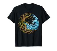 Tree of Life Roots Ocean Wave Aquatic Nature Zen T-Shirt