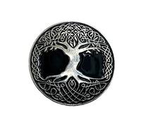 Tree Of Life Rune Norse Viking Silver Metal Pin Badge