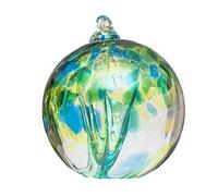 Tree of Life Small Glass Globe - Sea Green