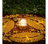 Tree of Life Solar Lanterns Outdoor Waterproof - Wxiben Metal Led Hanging Solar Lights, Tree of Life Decor for Yard Patio Lawn Tabletop Pathway Landscape Garden, Birthday Christmas Gifts for Women