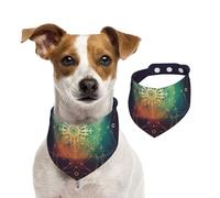 Tree of Life Space Icon Dog Bandanas,Summer Bandanas for Dogs Washable Adjustable Dog Triangle Scarf Bibs Cute Pet Bibs for Medium Large Dogs Puppy and Cats Large
