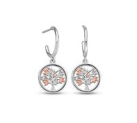 Tree of Life Sterling Silver Drop Earrings Clogau Metallics One Size