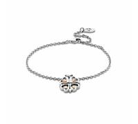 Tree of Life Sterling Silver Heart Bracelet Clogau Metallics One Size