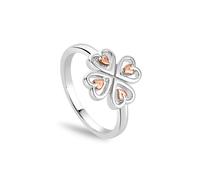 Tree of Life Sterling Silver Heart Ring Clogau Metallics T