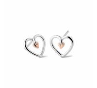 Clogau Tree Of Life Heart Stud Earrings 3STLHE7