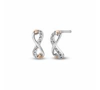 Tree of Life Sterling Silver Infinity Stud Earrings with Topaz Clogau Metallics One Size