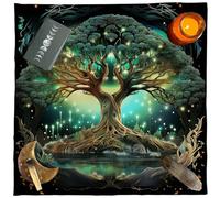 Tree of Life Tablecloth Tarot Card Tablecloth Altar Cloth Astrology Divination Square Cloth Tapestry Home Decor Tree of Life Tarot Card Tablecloth Spiritual Deck Cloth