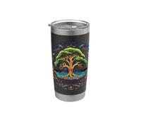 Tree of Life Viking Midgard Thor Walhalla Stainless Steel Insulated Tumbler