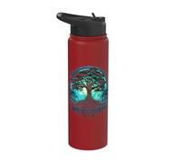 Tree of Life Viking Midgard Thor Walhalla Stainless Steel Insulated Water Bottle