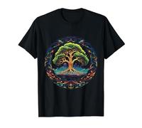 Tree of Life Viking Midgard Thor Walhalla T-Shirt, Men, Black, Large