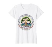 Tree of Life Viking Midgard Thor Walhalla T-Shirt, Women, White, Medium