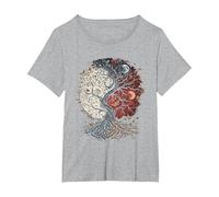 Tree of Life Viking Midgard Thor Walhalla T-Shirt, Women's Plus, Heather Grey, 3X