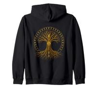 Tree of Life Viking Midgard Thor Walhalla Zip Hoodie