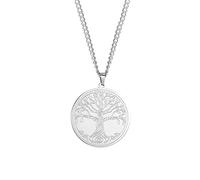Tree of Life Viking Necklace Stainless Steel Talisman Amulet Long Chain Necklaces Vintage Jewelry for Men Present