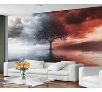 Tree of Life Wallpaper for Living Room - Peel and Stick Wallpaper, Abstract Tree Bedroom Wall Paper, Large Wall Mural & Nordic Botanicals Home Decor, Self Adhesive