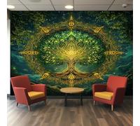 Tree of Life Wallpaper - Mandala Wall Mural - Wall Murals for Living Room Bedroom - Photo Wallpaper & Home Decor Art - 200 x 140 cm J659