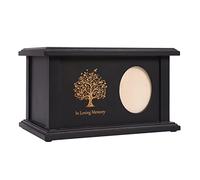 Tree of Life Wooden Urns for Adults - Holds Up to 230 Cubic Inches of Ashes