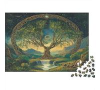 Tree of Life1000 Piece Impossible for Adults Games Gifts Kids Challenge JigsawWaterfalls Stars And Galaxies