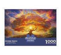 Tree of Life1000Piece JigsawPuzzlesPlant Tree KidsforAdult Challenging Brainteasing Age12+byth HomeDecoration Uncover The Puzzle 38x26cm/1000pcs