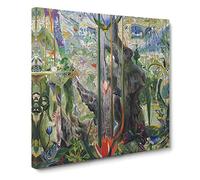 Tree Of My Life by Joseph Stella Canvas Print | Gallery Wrapped 30mm Frame Wall Art | 20x20 inches | Ready to Hang | Classic Landscape Picture | Living Room Bedroom Lounge Office