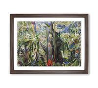 Tree Of My Life By Joseph Stella Classic Painting Framed Print | A2 Walnut Framed Wall Art | Ready to Hang | Classic Floral Picture | Living Room Bedroom Lounge Office