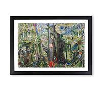 Tree of My Life by Joseph Stella Framed Print | A2 Black Framed Wall Art | Ready to Hang | Modern Floral Picture | Living Room Bedroom Lounge Office