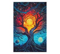 Tree of Two Moons Themed Jigsaw Puzzle for Adults, 1000 PCS