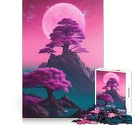 Tree on Rock 1000 Pieces Jigsaw Puzzles for Adults Mental Workout Gentle Engagement Cozy Xmas Gift (38x26cm)