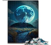Tree on The Moon Puzzles for Adults And Teenagers, for Age 14 Years And over Stress Relief Christmas Game Presents for Women (50x75cm)