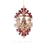 Tree Ornaments Heat Game " Rollspan " Angel With Trombone/Nativity, to Hang