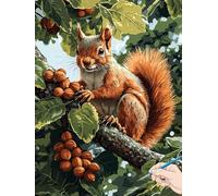 Tree Paint by Numbers for Adults Animals Painting by Numbers for Aadults Kids, Canvas Oil Paintings with Acrylic Pigment Kits Hobbies for Adults Women for Christmas Decorations Gifts 40x50cm H-27