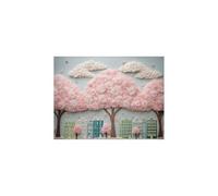 Tree Paint by Numbers for Adults, Architecture Luminescence Acrylic Paint by Numbers Kits, DIY Hobbies for Women 12x16 in, Luminescence Painting Wall Art for Room Decor Gifts for Women GYYH-8639