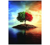 Tree Paint by Numbers for Adults, Landscape Acrylic Paint by Numbers Kits, Hobbies for Adults Women Art Supplies 40x54 Inch, Canvas for Painting Wall Art for Living Room Decor Gifts for Women 8YH-5096