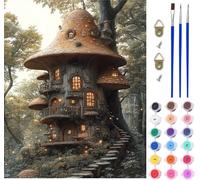 Tree Paint by Numbers for Adults on Canvas, Paint by Numbers Kits Abstract, DIY Crafts for Adults Oil Painting Art Kits with Acrylic Oil Painting and Brushes, for Home Wall Decor Gifts 20x26in J-3333