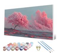 Tree Paint by Numbers for Adults, Paint by Numbers Landscape Pattern Design Painting Kits, Acrylic Painting Kit with Brushes Adult Crafts for Room Decor, Wall Art, Gifts 100 x 300 cm -hcw2507J7